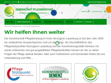 Screenshot der Domain gemeinschaft-pflegeberatung.de