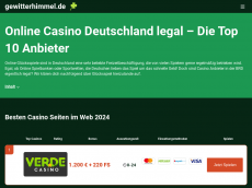 Screenshot der Domain gewitterhimmel.de