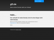 Screenshot der Domain gf3.de