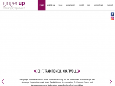 Screenshot der Domain gingerup.de