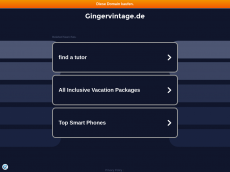 Screenshot der Domain gingervintage.de