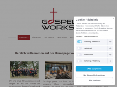 Screenshot der Domain gospelworks.de