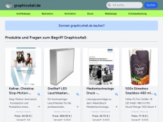 Screenshot der Domain graphics4all.de