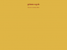 Screenshot der Domain grimm-wg.de