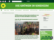 Screenshot der Domain gruene-sinzheim.de