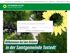 Screenshot von gruene-tostedt.de