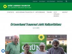 Screenshot der Domain gruene-traunreut.de