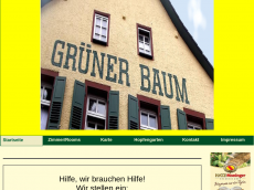 Screenshot der Domain gruener-baum-karlsbad.de