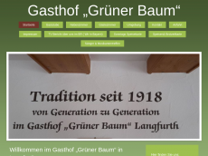 Screenshot der Domain gruener-baum-langfurth.de