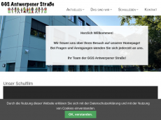 Screenshot der Domain grundschule-antwerpener.de