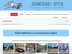 Screenshot der Domain grundschule-appen.de