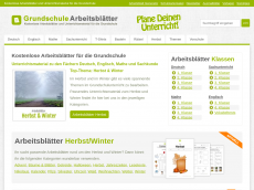 Screenshot der Domain grundschule-arbeitsblaetter.de