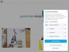 Screenshot der Domain guckschatz-design.de