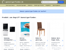 Screenshot der Domain guenstigerfinden.de