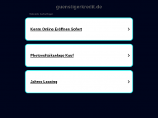Screenshot der Domain guenstigerkredit.de