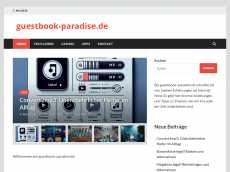 Screenshot der Domain guestbook-paradise.de