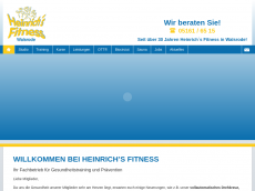 Screenshot der Domain heinrich-fitness.de