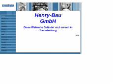 Screenshot der Domain henry-bau.de
