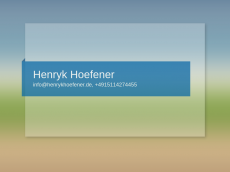 Screenshot der Domain henrykhoefener.de