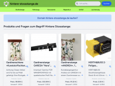 Screenshot der Domain hintere-stossstange.de