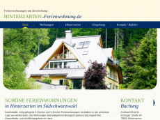 Screenshot der Domain hinterzarten-ferienwohnung.de