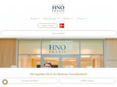 Screenshot der Domain hno-flensburg.de