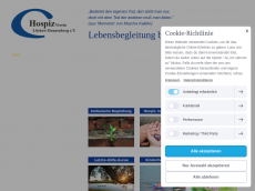 Screenshot der Domain hospizverein-ld.de