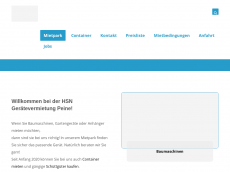 Screenshot der Domain hsn-geraetevermietung.de