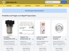 Screenshot der Domain hyproclean.de