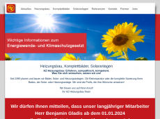 Screenshot der Domain hz-heizungsbau.de