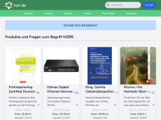 Screenshot der Domain hzrr.de