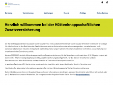 Screenshot der Domain hzv-deutsche-rentenversicherung-saarland.de