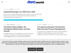 Screenshot der Domain iavcworld.de