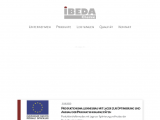 Screenshot der Domain ibeda-chemie.com