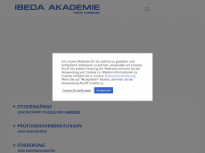 Screenshot der Domain ibeda-koeln.de
