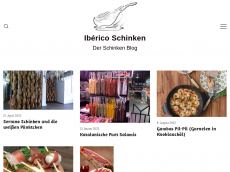 Screenshot der Domain iberico-schinken.de