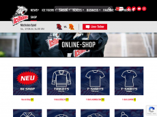 Screenshot der Domain icetigers-shop.de
