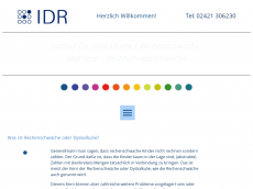Screenshot der Domain idr-mengenbildtherapie.de