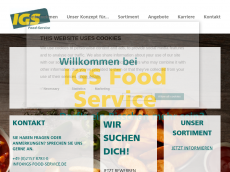 Screenshot der Domain igsfoodservice.de