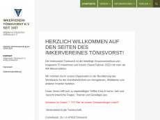Screenshot der Domain imker-toenisvorst.de