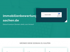 Screenshot der Domain immobilienbewertung-aachen.de