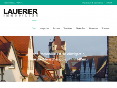 Screenshot der Domain immobilienbuero-lauerer.de