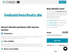 Screenshot der Domain industrieschutz.de