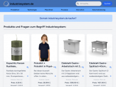 Screenshot der Domain industriesystem.de