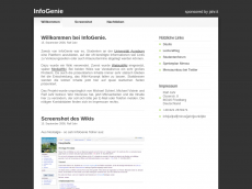 Screenshot der Domain info-genie.de