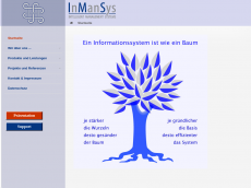 Screenshot der Domain inmansys.de