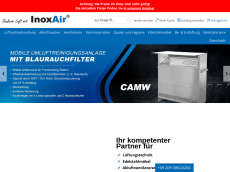 Screenshot der Domain inox-air.de