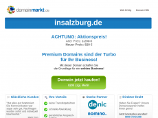 Screenshot der Domain insalzburg.de