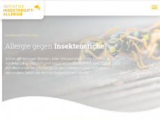 Screenshot der Domain insektengiftallergie.de