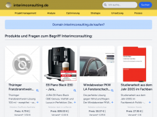 Screenshot der Domain interimconsulting.de